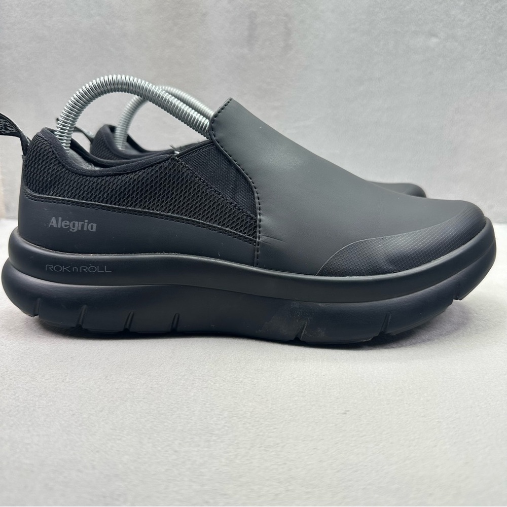 Alegria Shift‎ Lead Womens Size 9.5-10 Shoes Black Vegan Leather Comfort Support